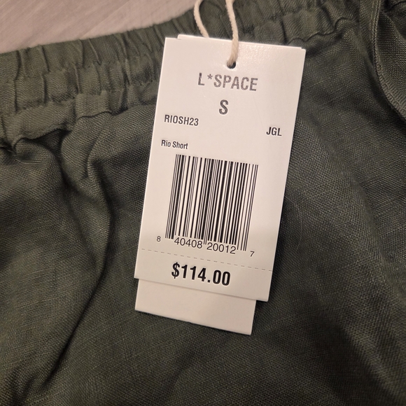 L*Space High Waist Green Shorts - Picture 5 of 8